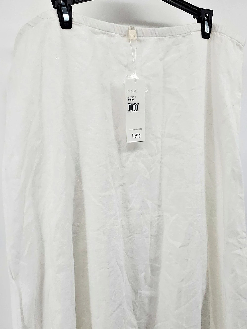 Eileen Fisher | Organic Linen Maxi Skirt | Size XL White